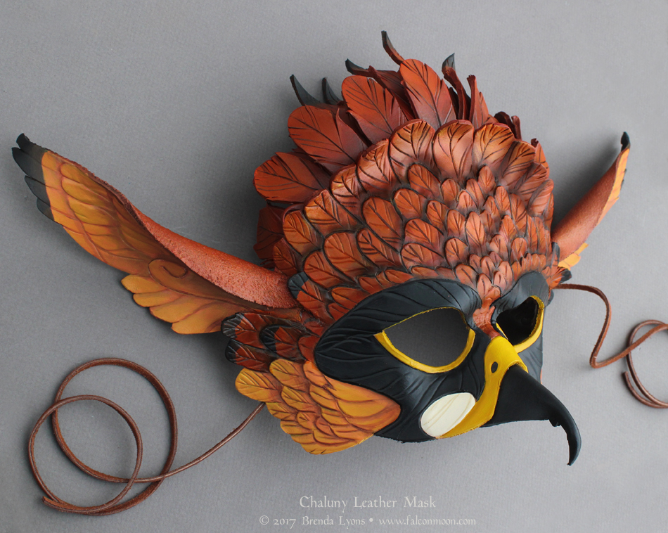 Chaluny - Leather Gryphon Mask