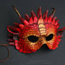 Red Dragon Leather Mask