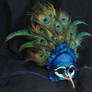 Royal Peacock - Leather and Feather Mask