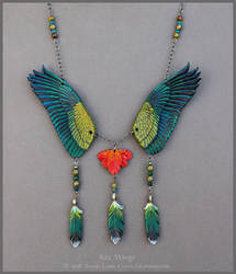 Kea Wings - Leather Necklace