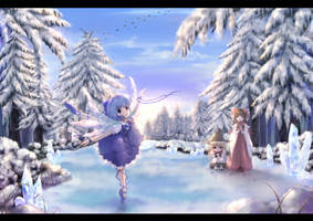 Cirno on the ice