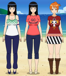 One Piece: Robin and Nami exports