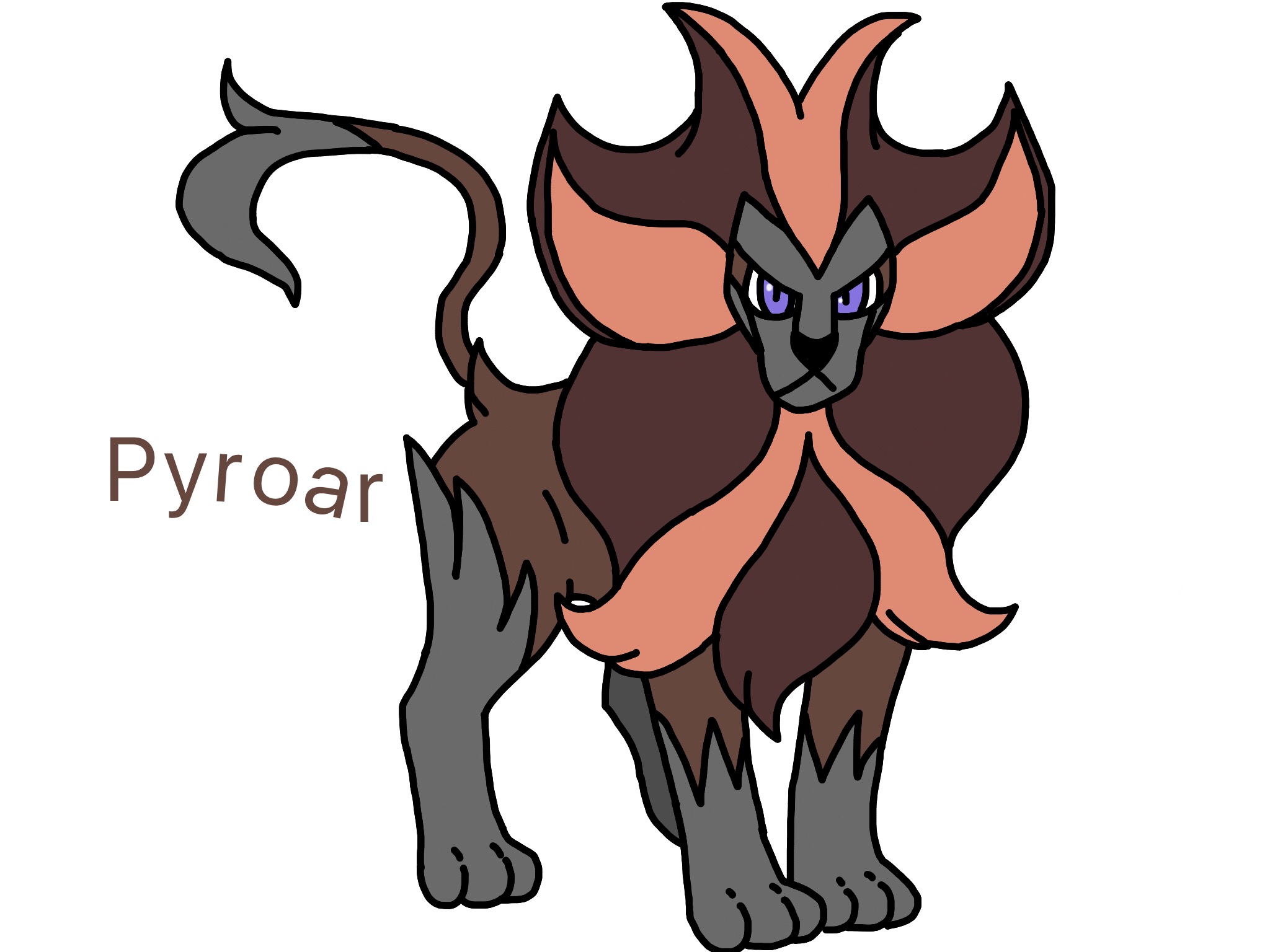 Pokemon : pyroar by Redpaw4lifeIB on DeviantArt