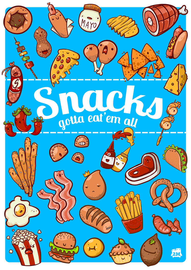 Snacks Poster by 2MindsStudio on DeviantArt