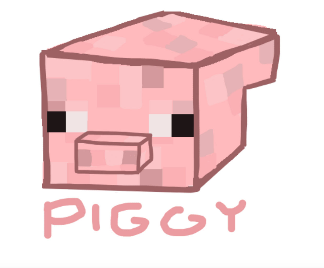 Minecraft Pig Head By LightningBananas On DeviantArt