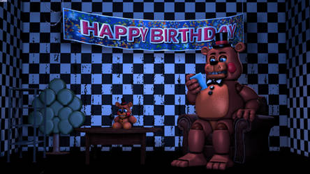 Toy Freddy Reading a Book