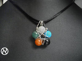 Magic the Gathering Fivebead Necklace