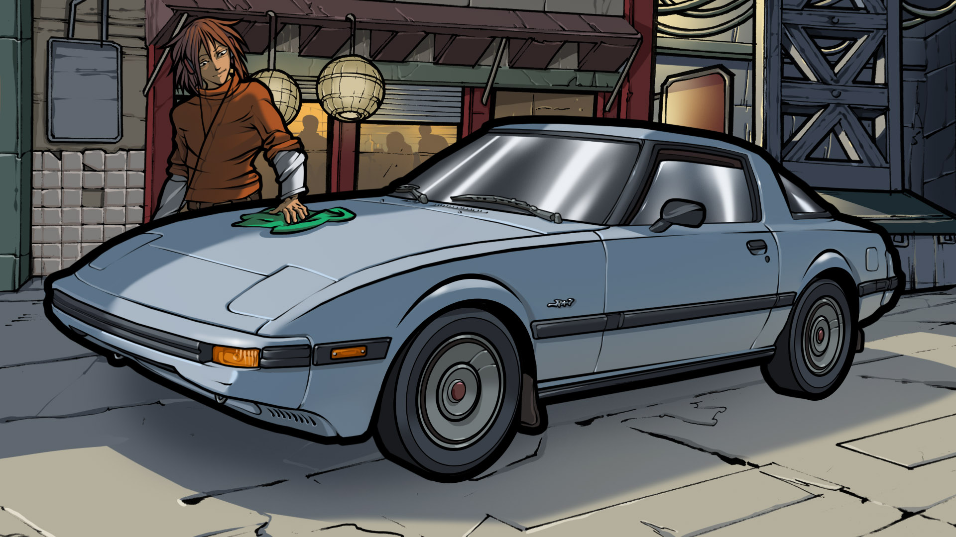 Mazda Rx7 Cell Shade by MattArtistJeevas on DeviantArt