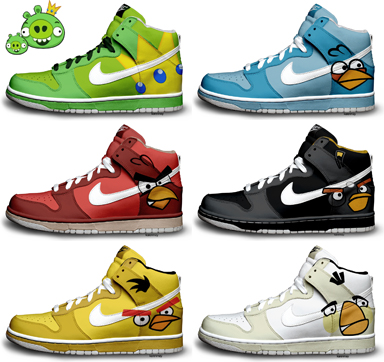 Angry Birds Nike Dunks