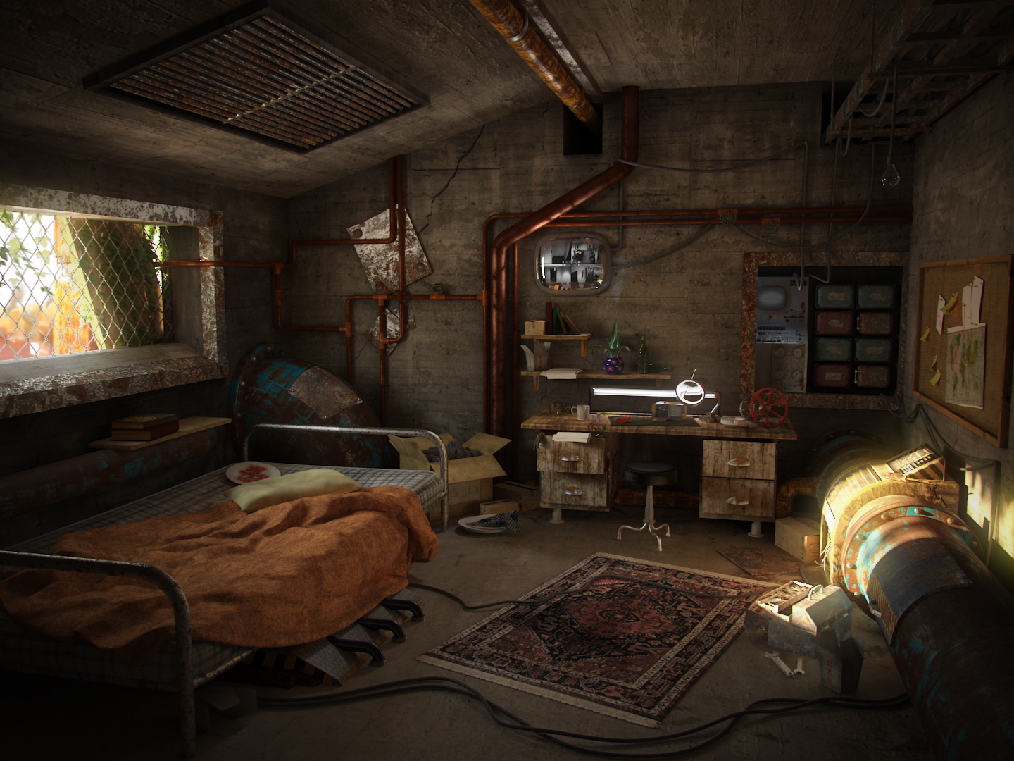 A Post apocalyptic Room By Hrormir On DeviantArt a-post-apocalyptic-room-by-hrormir-on-deviantart
