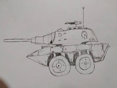 Armored car practice sketch