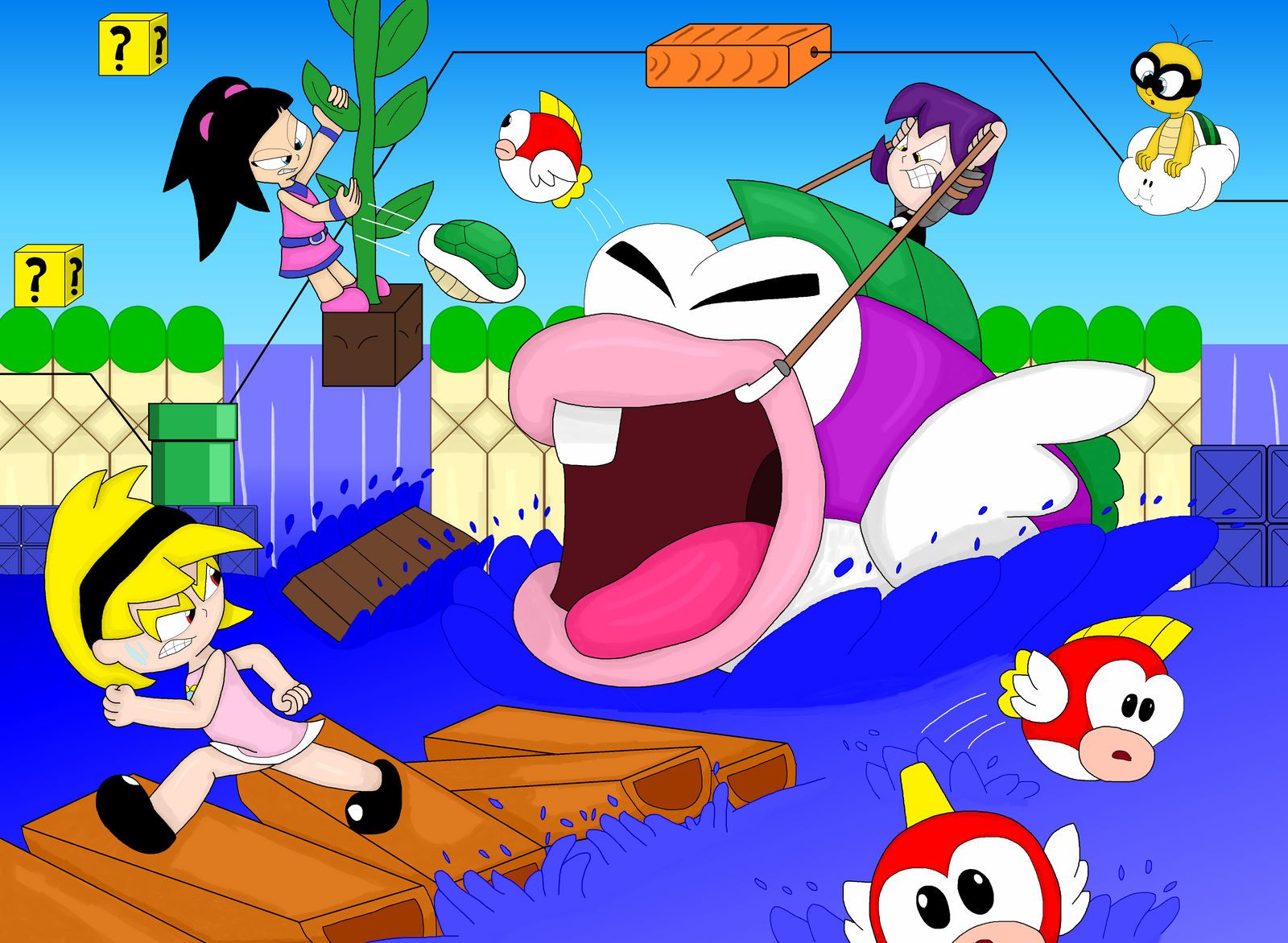 Pretty and Dangerous vs Cheep Chomp by TMan5636 on DeviantArt