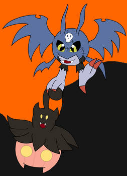 Pumpkaboo and DemiDevimon