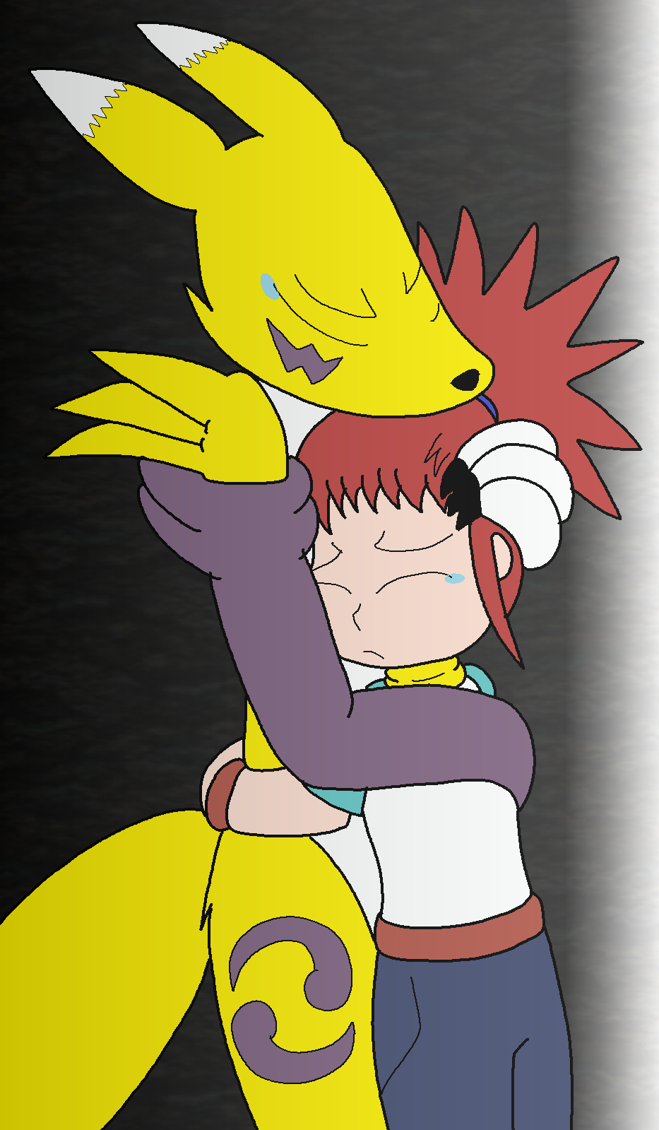 Tananaka Remon Rika and Renamon's Reunion by TMan5636 on DeviantArt