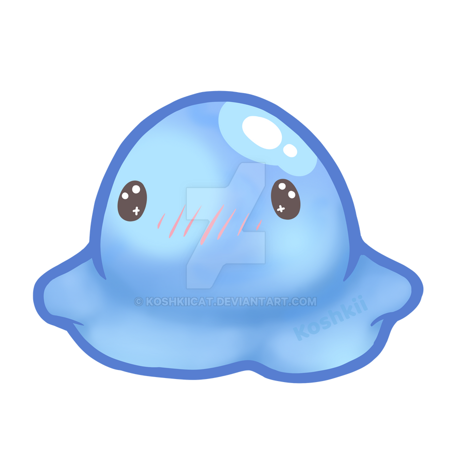 Blushing Puddle Slime from Slime Rancher by KoshkiiCat on DeviantArt