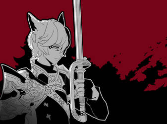 FF14 Miqote Commission - Tatsuya