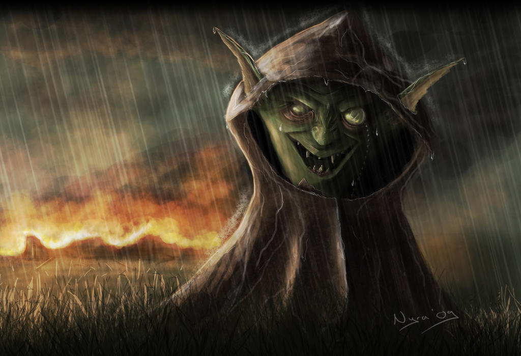 Evil Imp Art Sinister Red Devil Character Design Evil Grinning Artwork