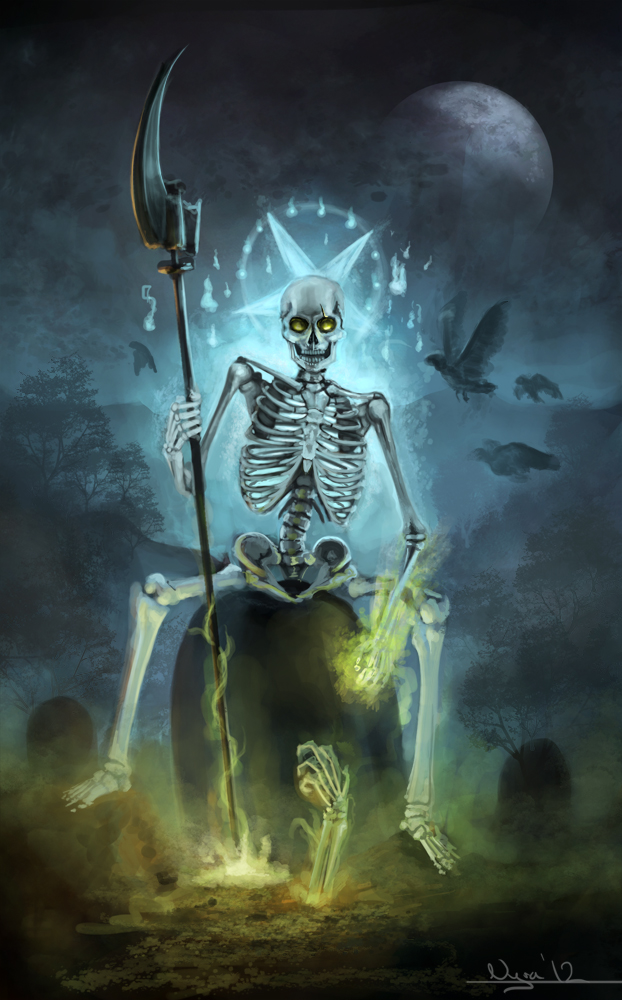 Авантюрист перевоплощается в скелета. Магический скелет. Скелет фэнтези. Волшебный скелет. Скелет некромант.