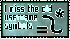 I Miss The Old Username Symbols