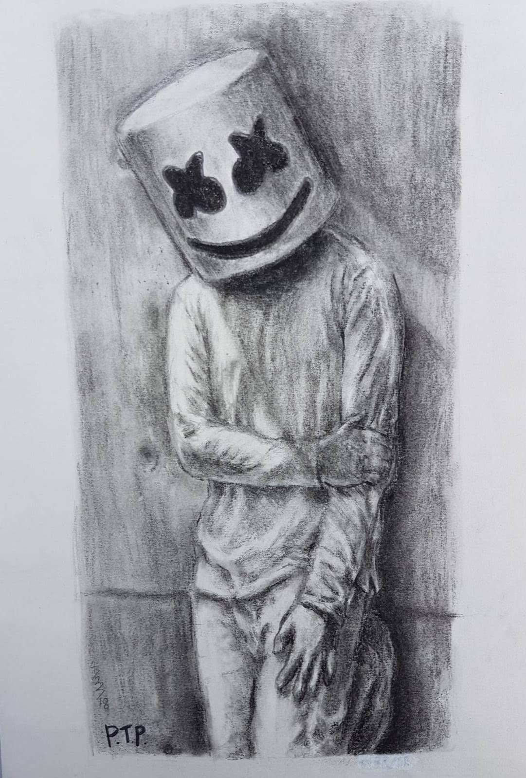 Charcoal Drawing Posin Marshmello By Scourgewhitewolf On Deviantart Charcoal Drawing Posin Marshmello By Scourgewhitewolf On Deviantart