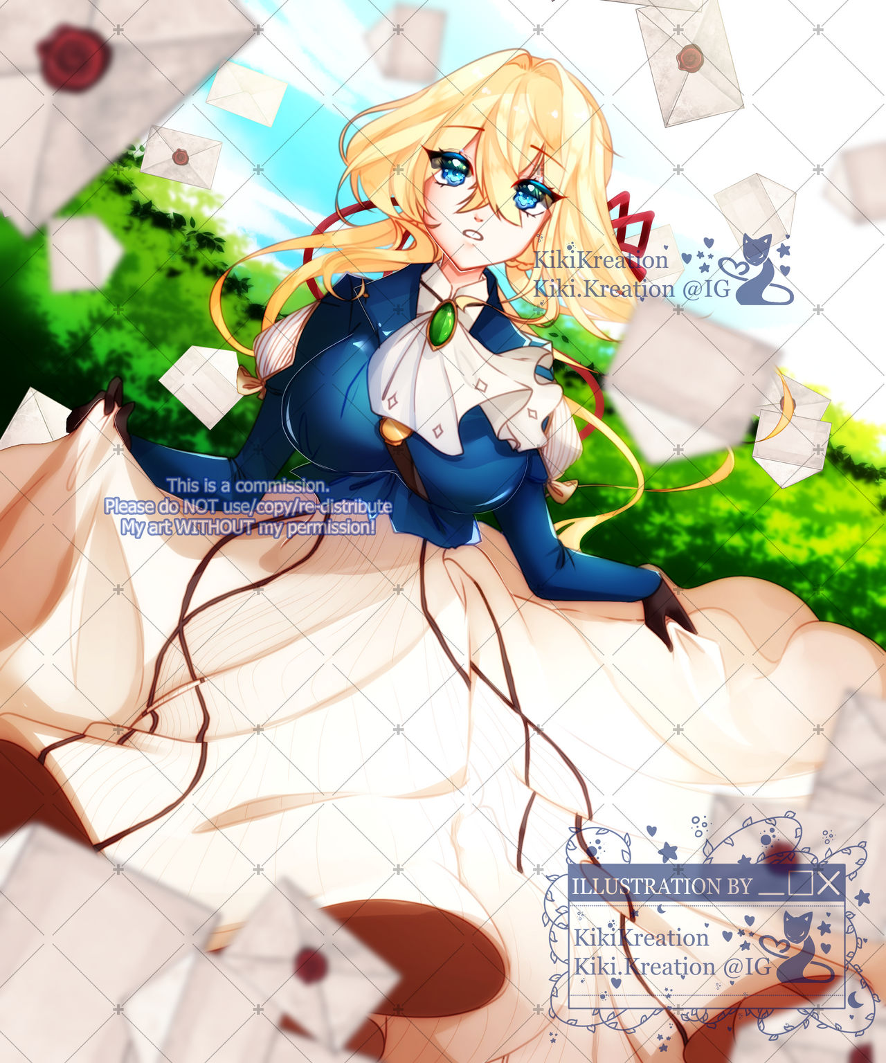 Cm Violet Evergarden Fanart Commission By Kikikreation On Deviantart
