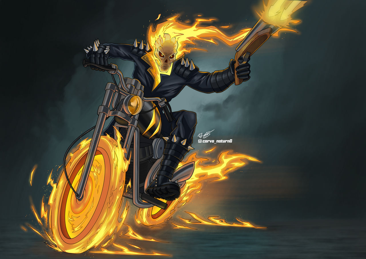Ghost Rider: (Johnny Blaze) by NostalgicSUPERFAN on DeviantArt