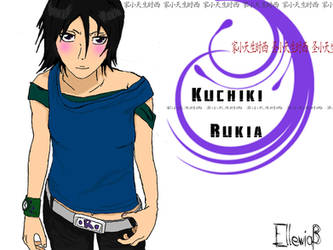 Rukia in rock by EllewiaB