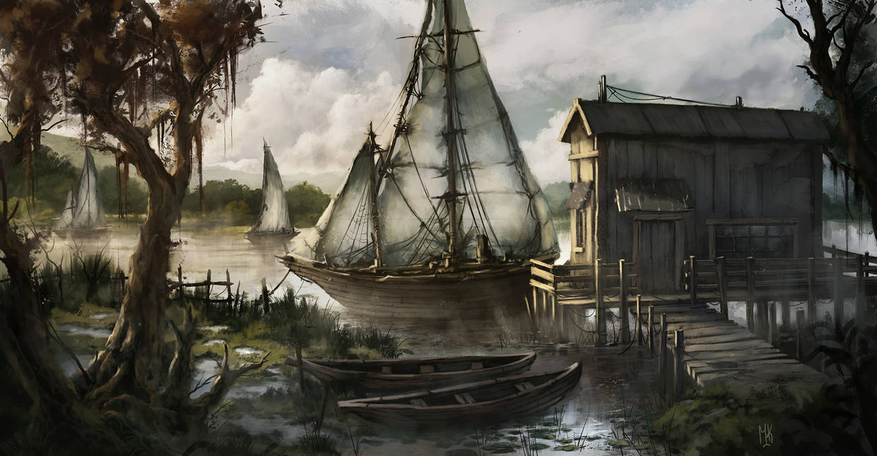 Boat Scene by CanadianMark on DeviantArt
