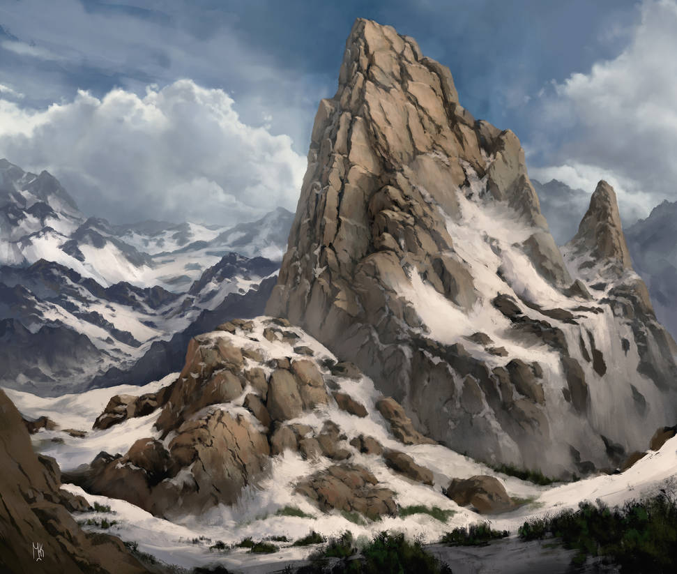 Snowy Mountain Peak