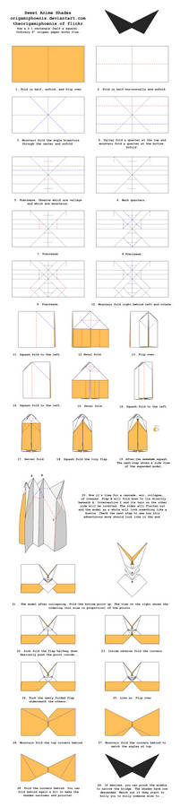 Origami Sweet Anime Shades Diagrams