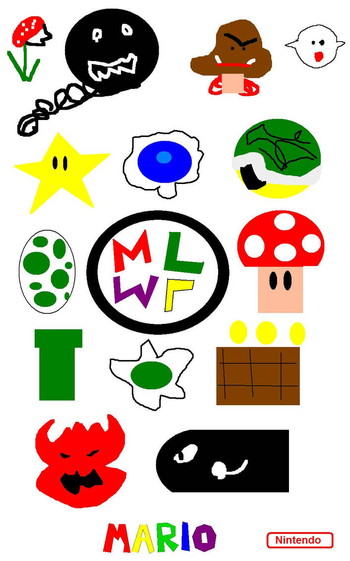 Mario Emblems By ESPIOARTWORK 102 On DeviantArt