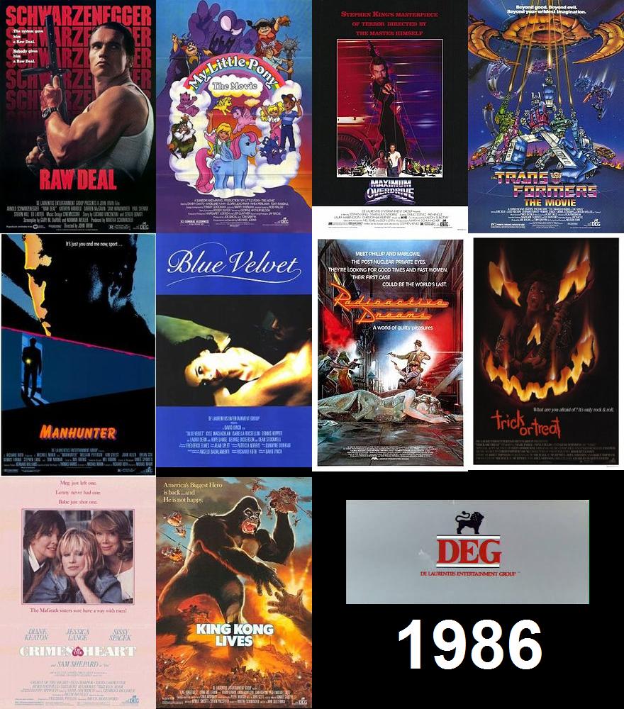 1986 Movies - De Laurentiis Entertainment Group