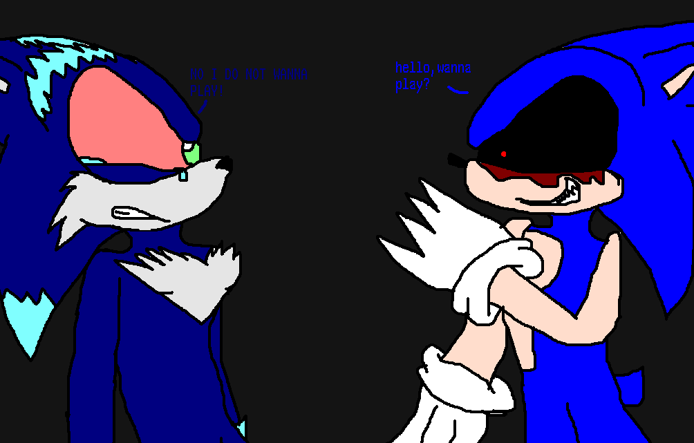 Mephy meets Sonic