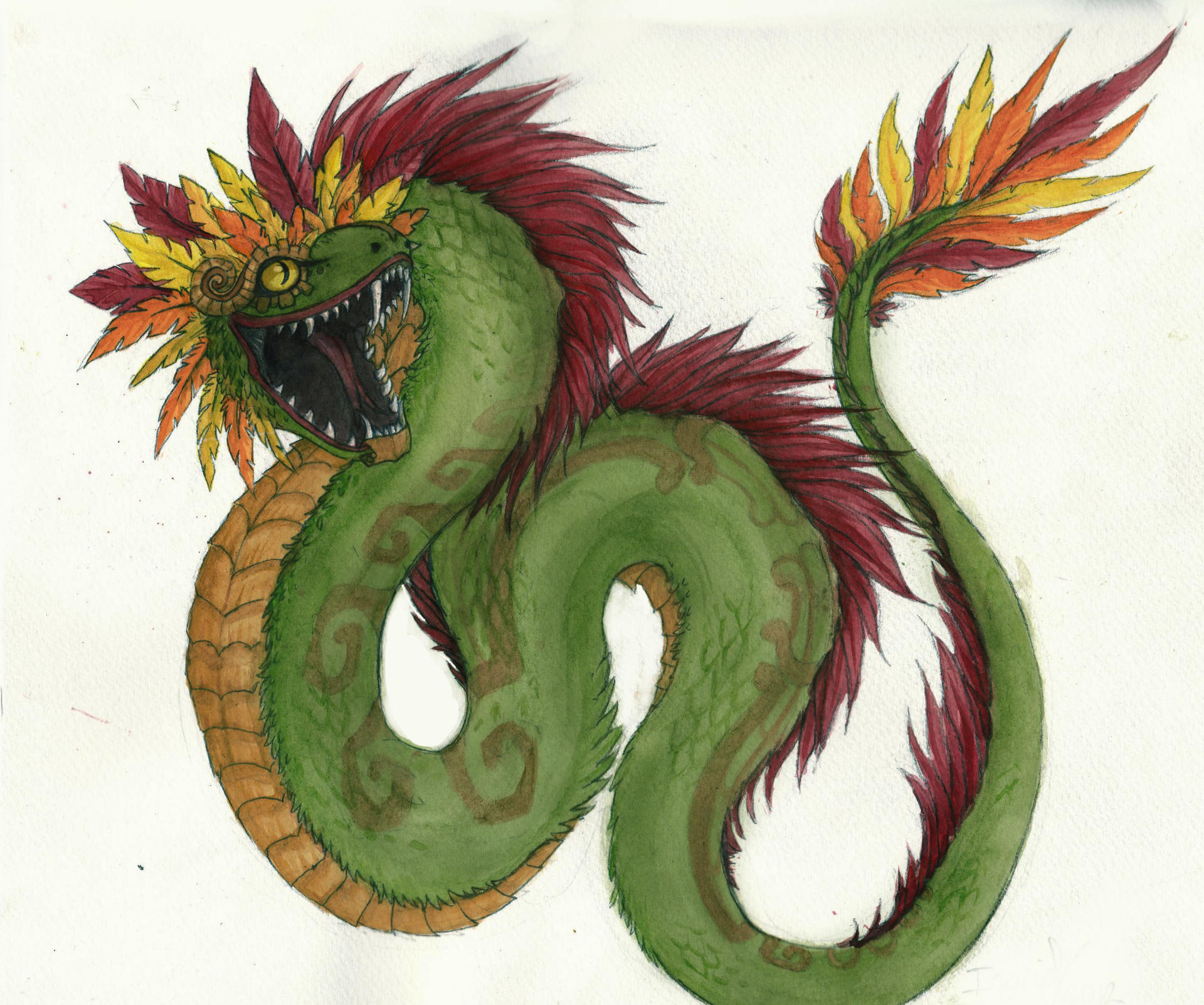 Quetzalcoatl, the Feathered Serpent