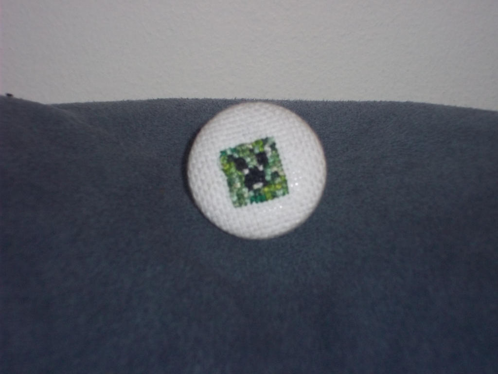Minecraft Button by backstagestiches on DeviantArt