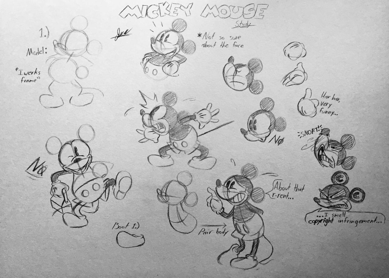 How to draw Mickey Mouse : r/funny