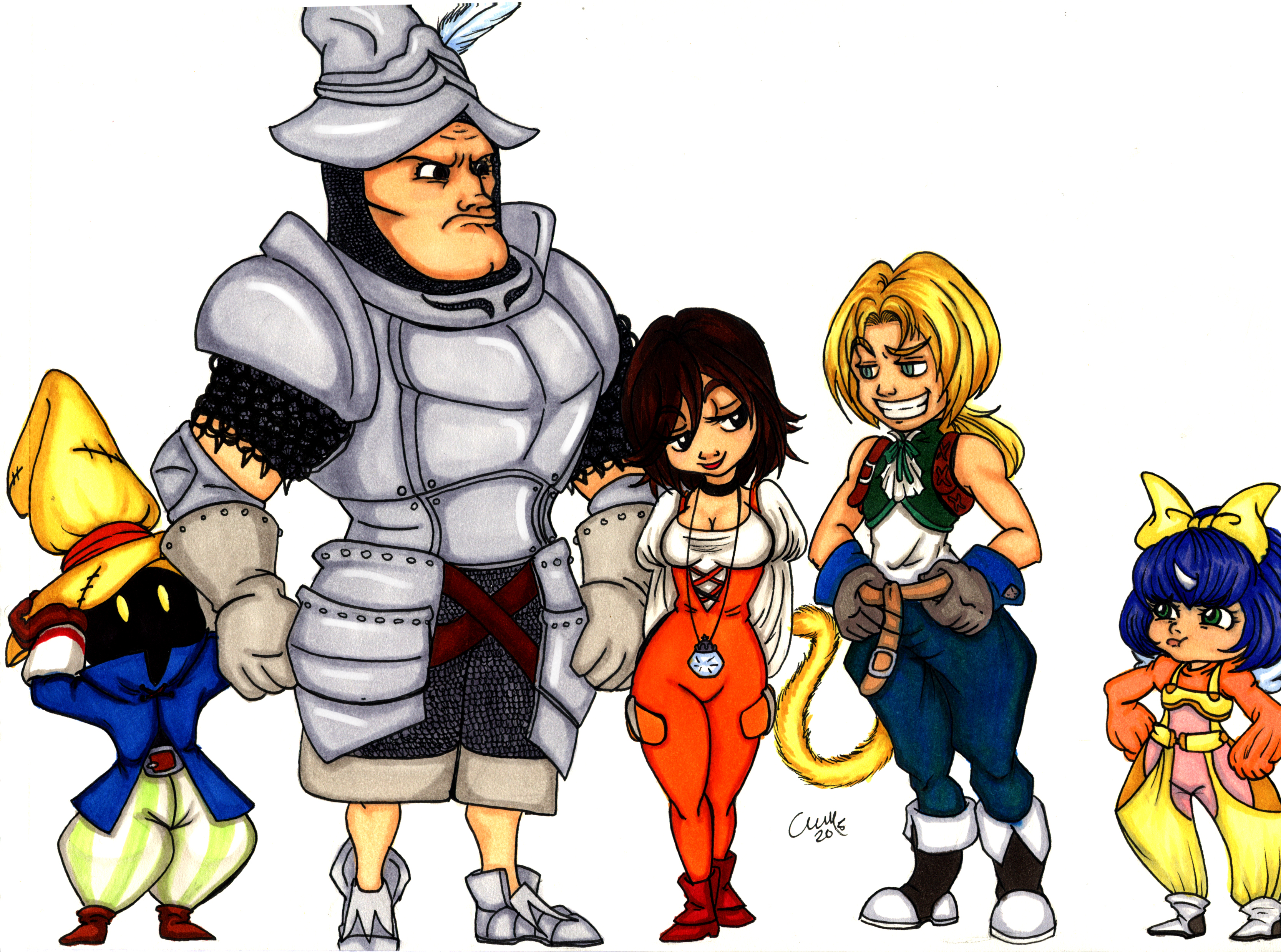 Final Fantasy IX cast - set 1