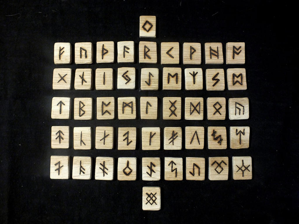 Baltic Runes Ragana Scandinavian runes. Full futark. by Artaslav on DeviantArt