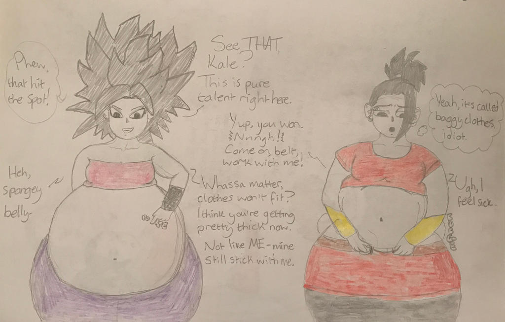 Caulifla And Kale Belly Busters 2 By Thebluebritblur On Deviantart 