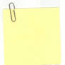 Sticky Note With Paperclip