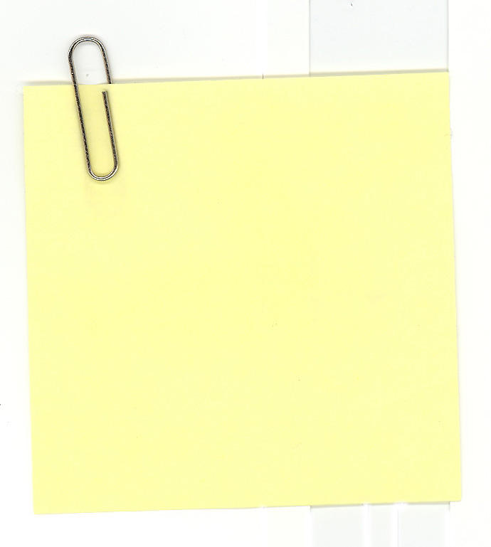 Sticky Note With Paperclip by LacedxRoses on DeviantArt