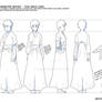 Character design: Five angle view