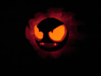 Gastly Pumpkin: Lit Up