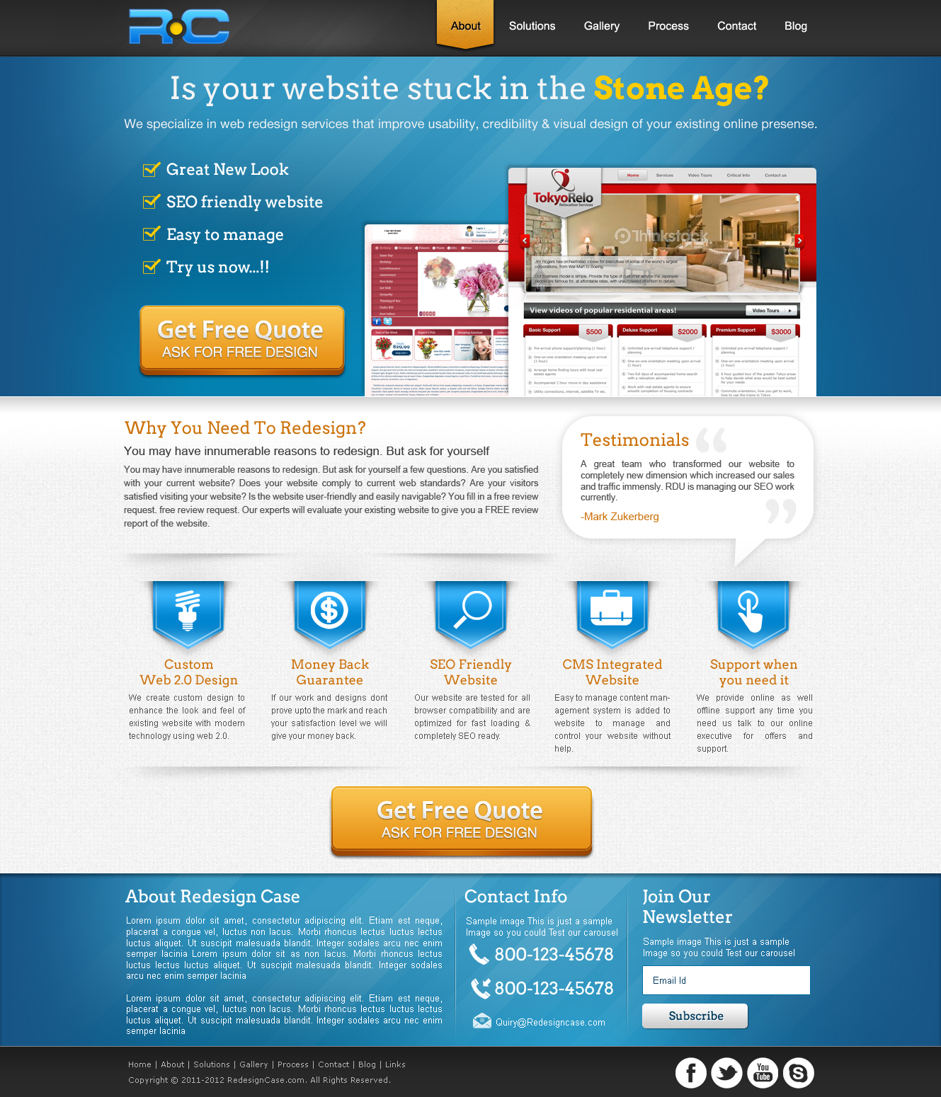 Landing page