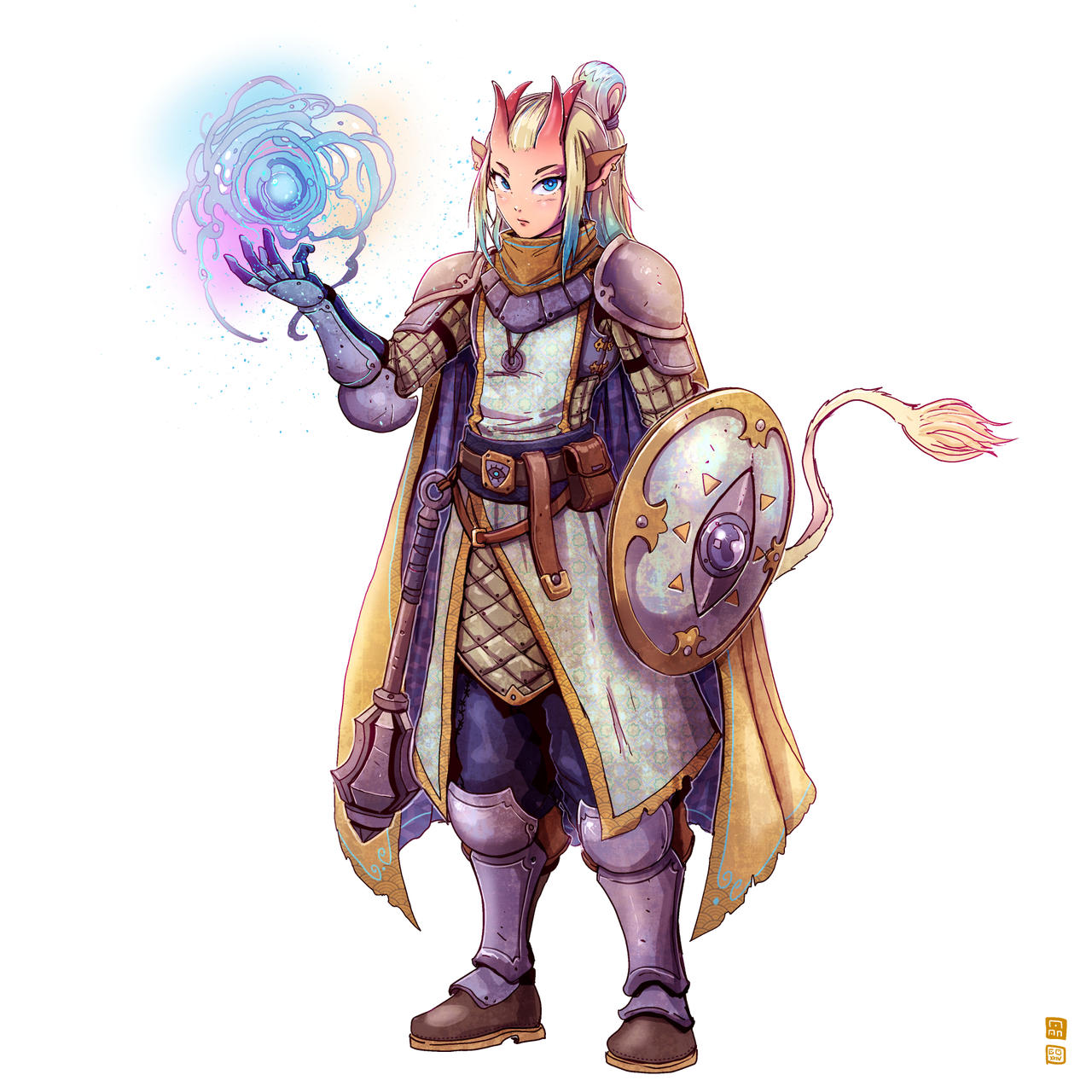 Cleric Color Tiefling Cleric by Manguinha on DeviantArt
