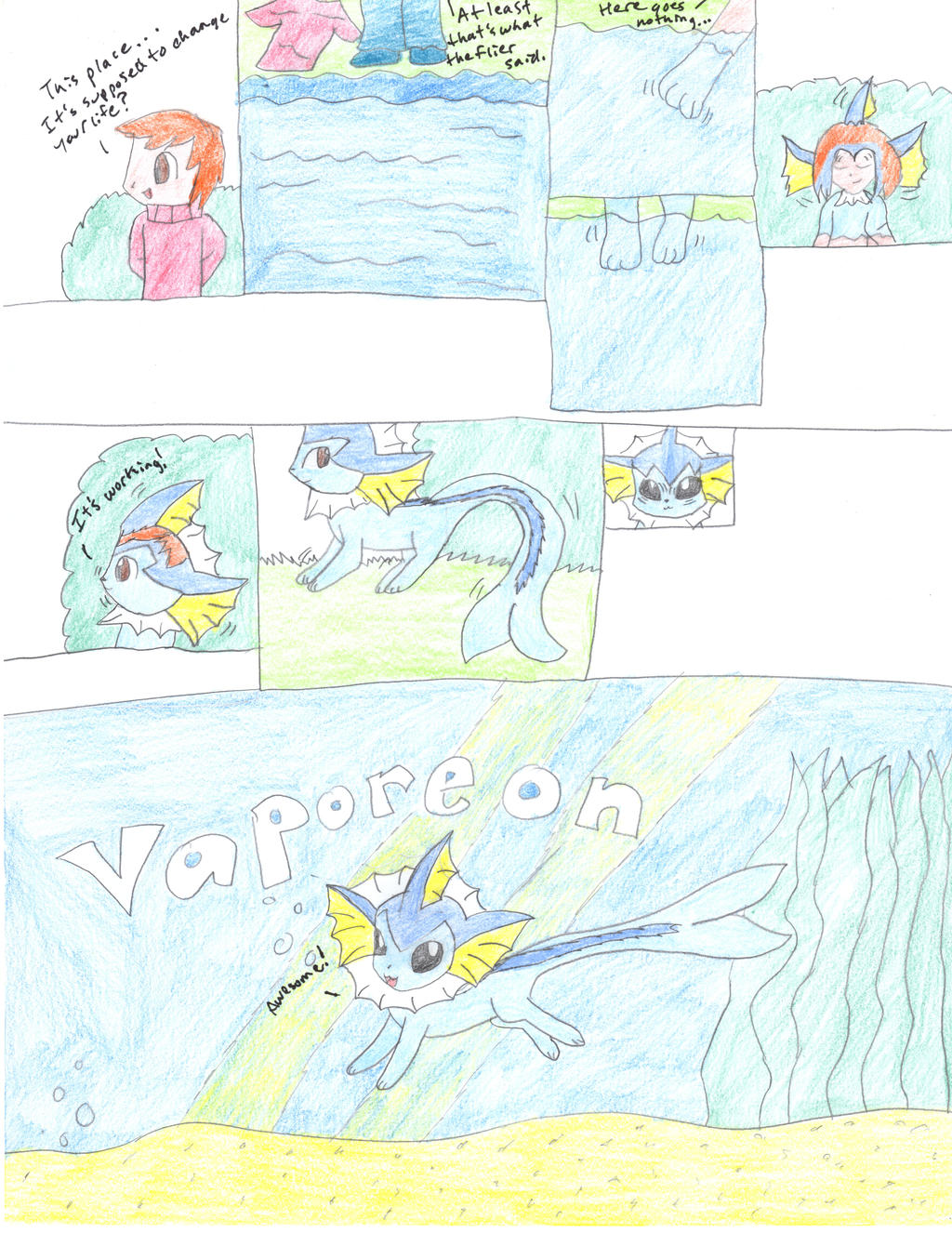 Vaporeon TF (Request) by HavocDusk on DeviantArt