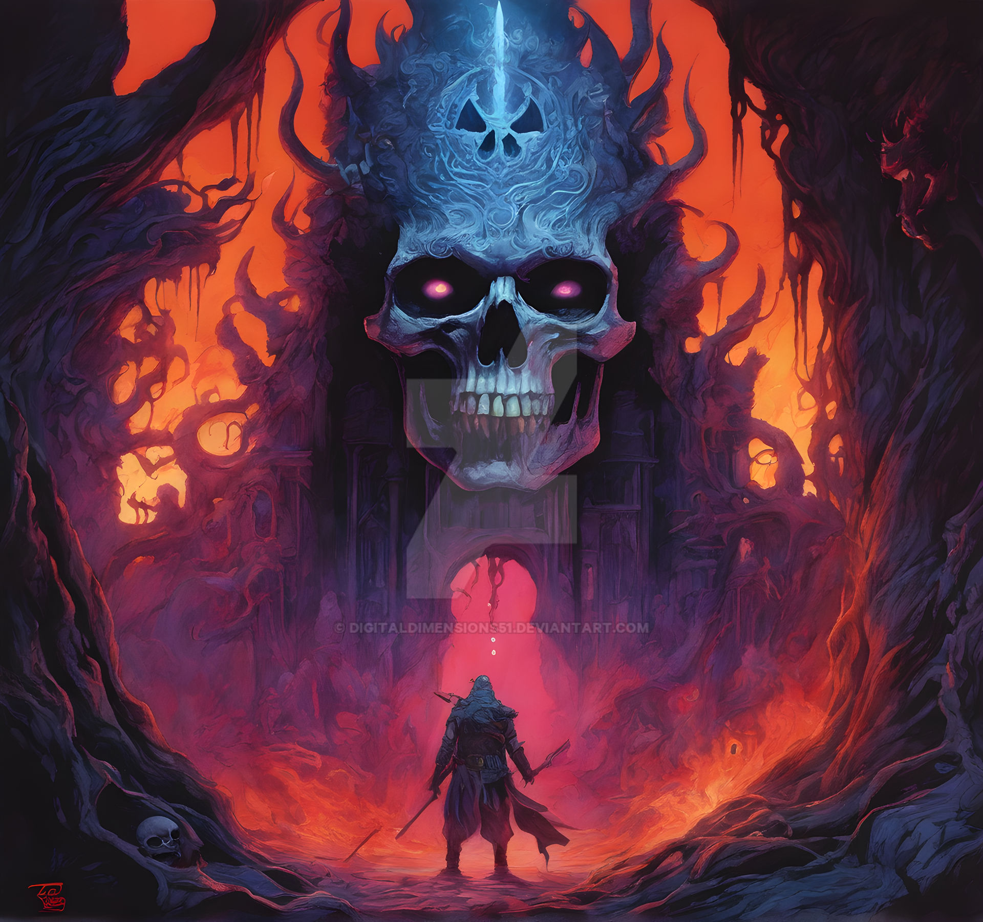 Knight Vs Devil A Knight Versus a Demon Lord in the depths of hell by ...