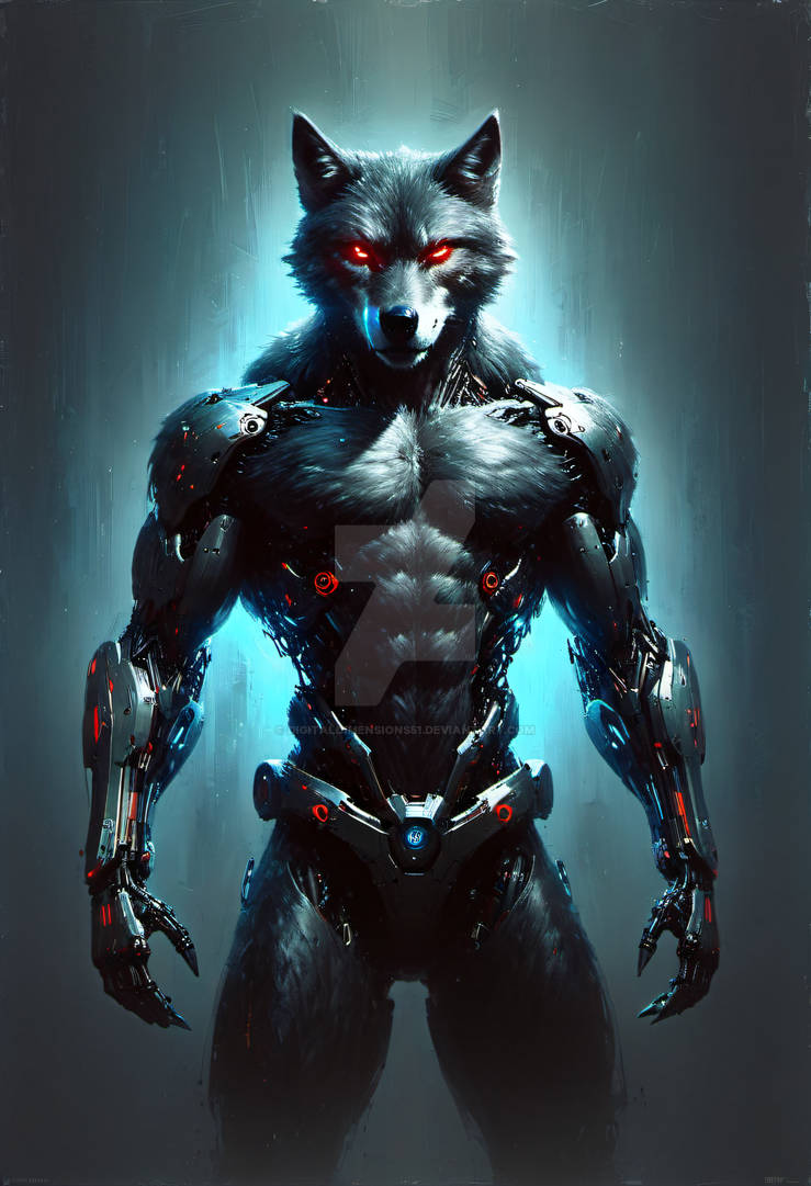 Computer Wolf Deviantart Cybernetic Werewolf from Pacific by DigitalDimensions51 on DeviantArt
