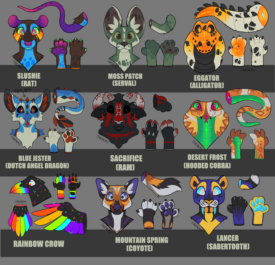 +AUCTION+ FURSUIT ADOPTS (CLOSED) by IMonsterDrool on DeviantArt
