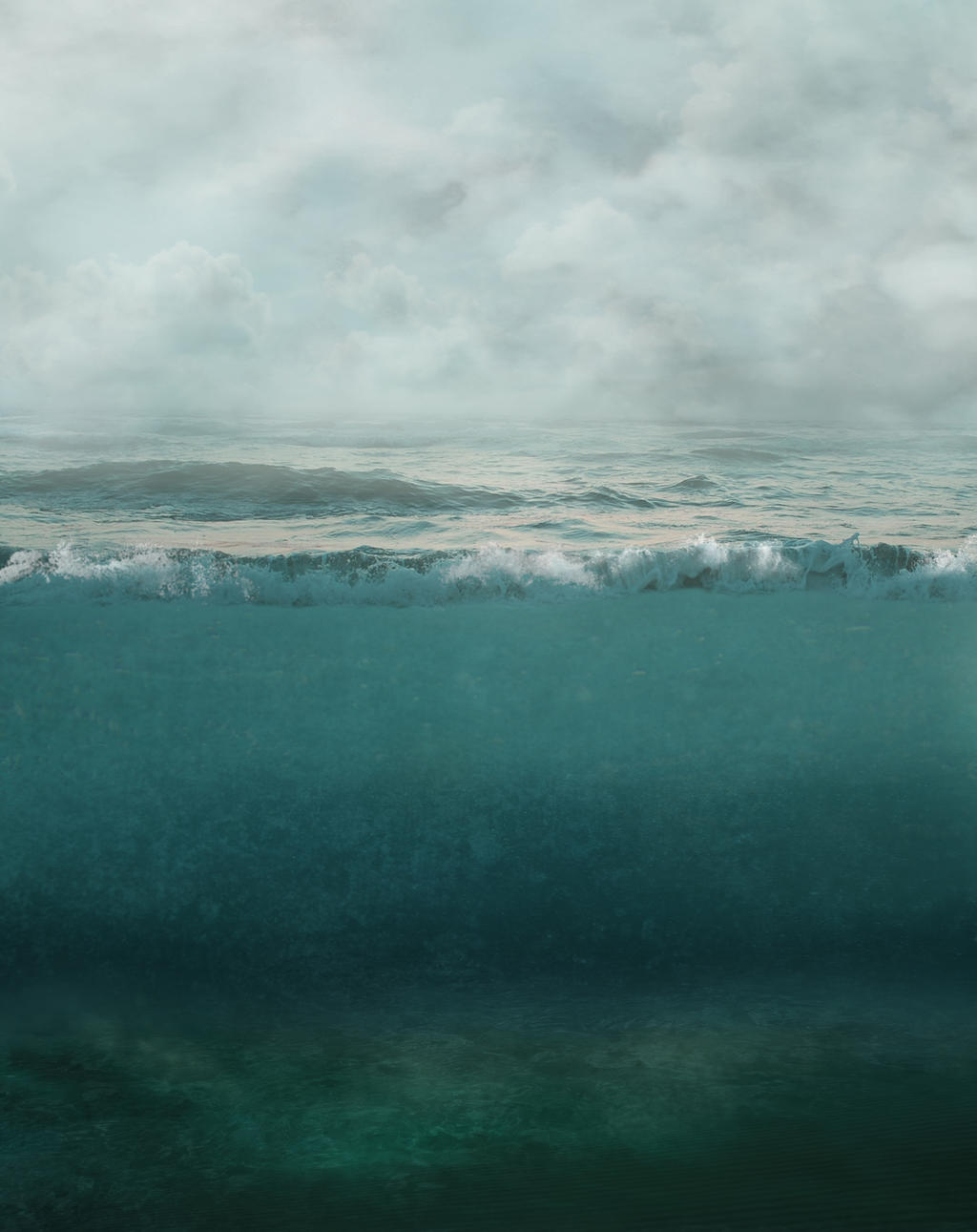 Underwater Split Background